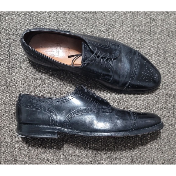 Allen Edmonds Men\'s Sanford Black Wingtip Cap Toe Derby Oxford Shoes‎ Size 8.5 D main image 9